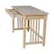 International Concepts Mission Computer Desk 22 in D X 22 H, 30 W X Hardwood, Unfinished OF-45D - alternate 9